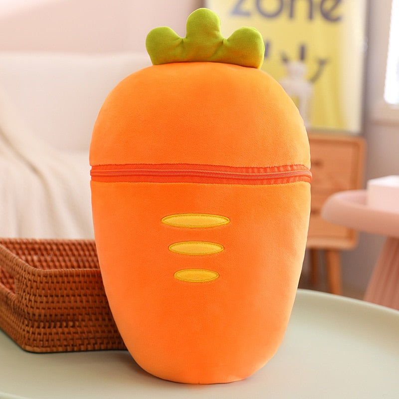 Kawaii Fruit Transform Carrot Plushie