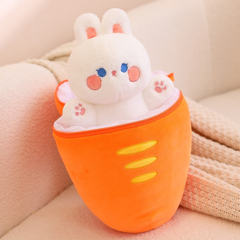 Kawaii Fruit Transform Bunny Plushie