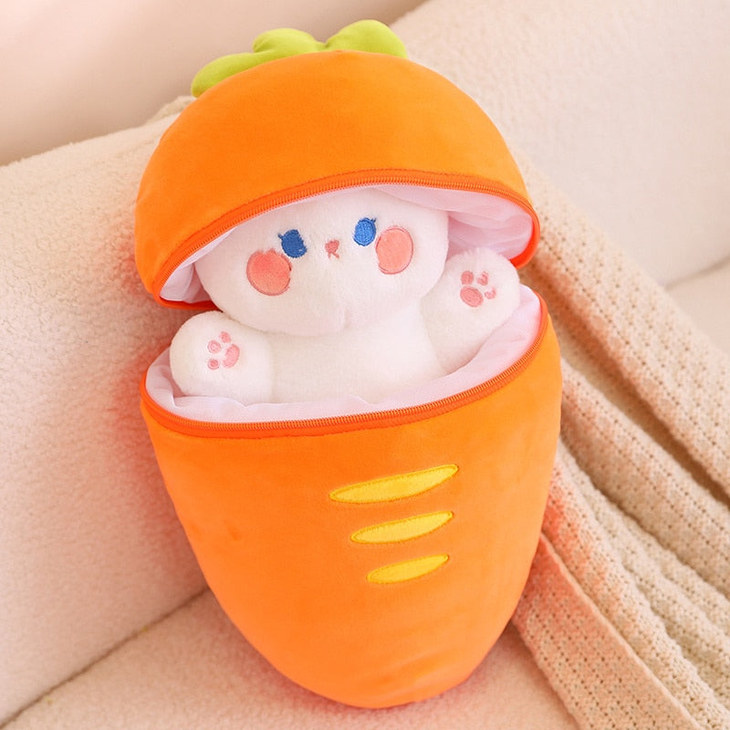 Kawaii Fruit Transform Bunny Plushie