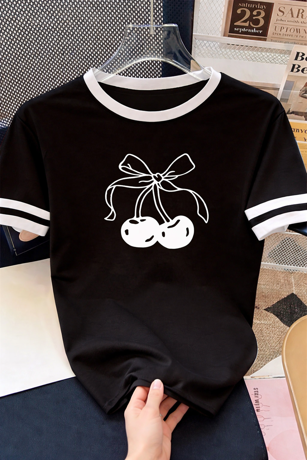 Cute Cherry Bow T-Shirt