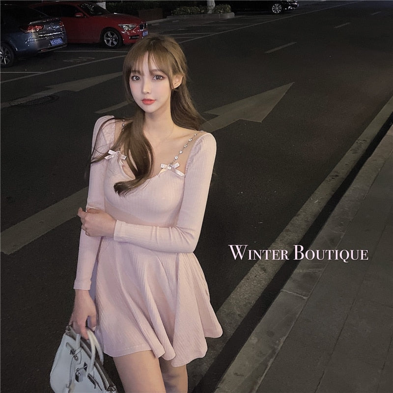 Knit One-Piece Ballerina Dress