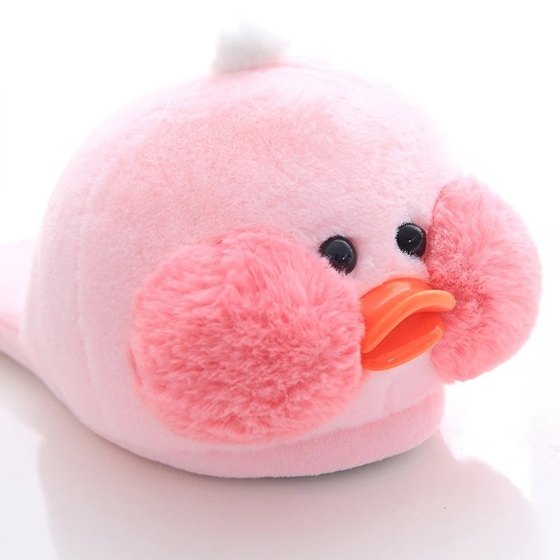Pink Plush Ducky Slipper