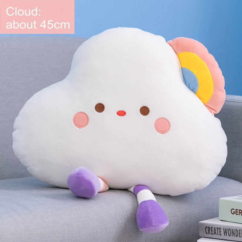Kawaii Rainbow Cloud Plushie