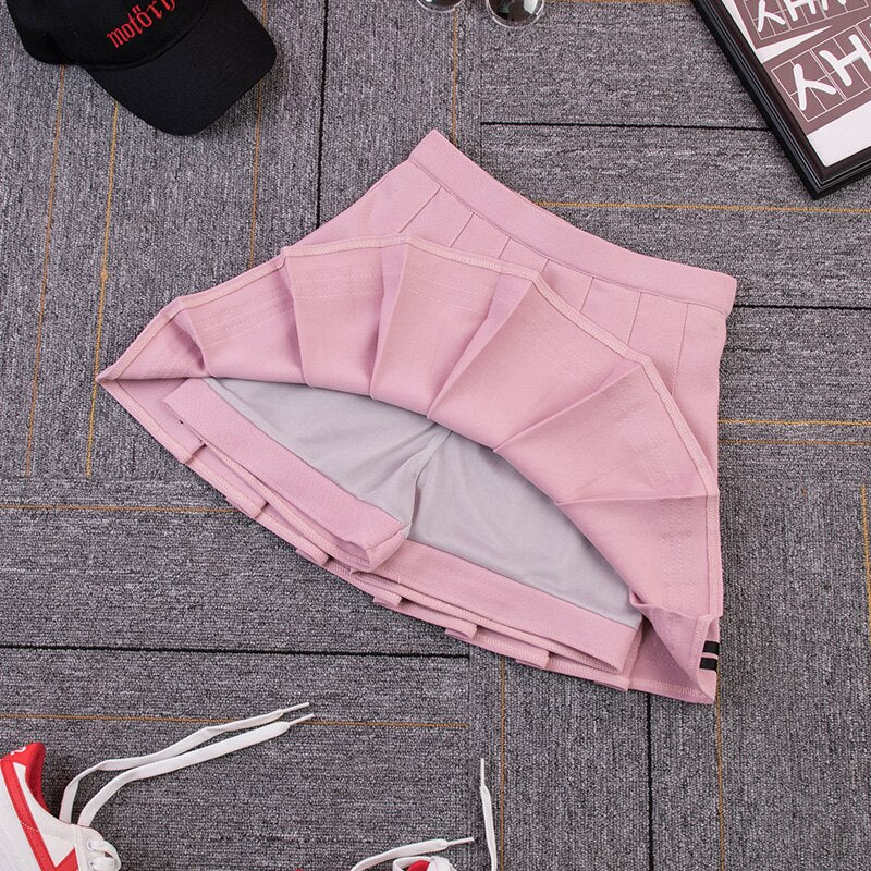 Inside Kawaii High Waist Pleated Skirt With Shorts