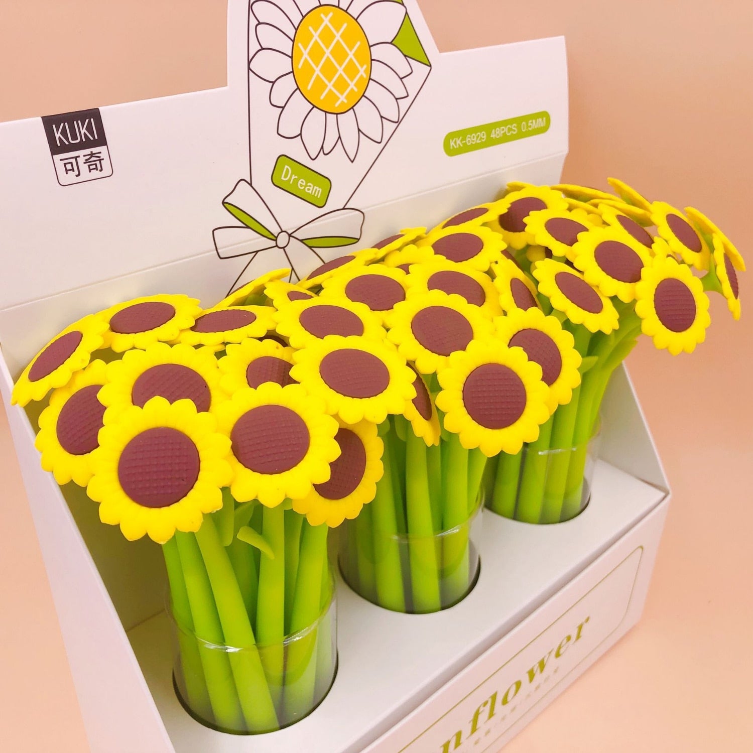 Kawaii Sunflower Gel Pens