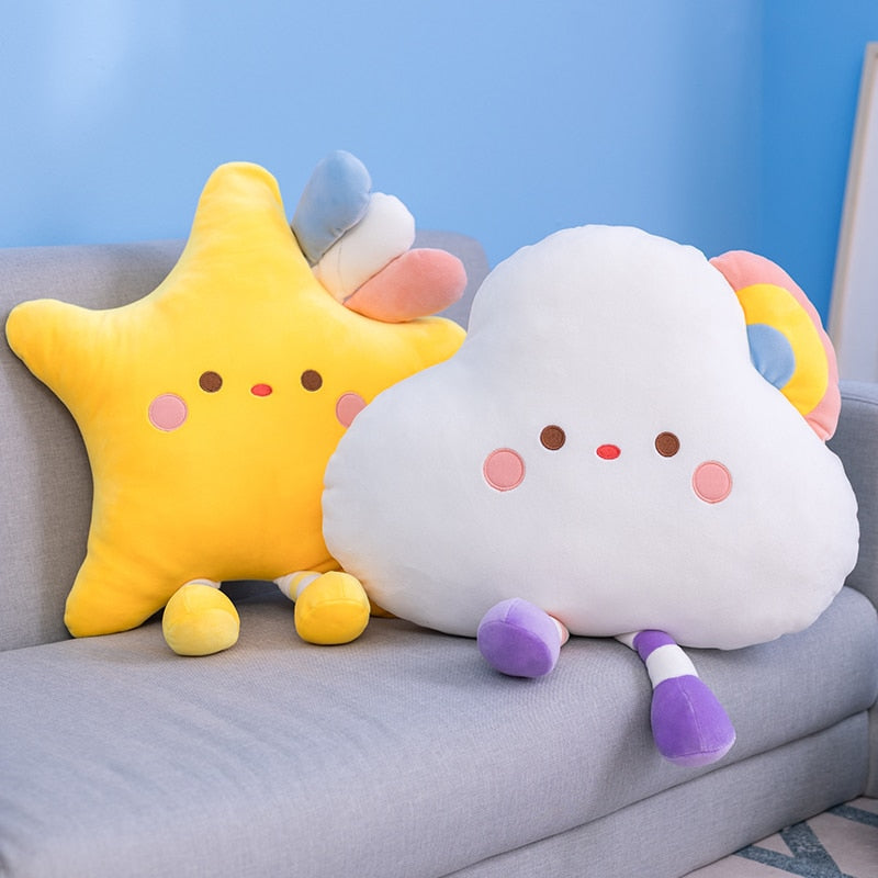 Kawaii Rainbow Cloud & Star Plushies