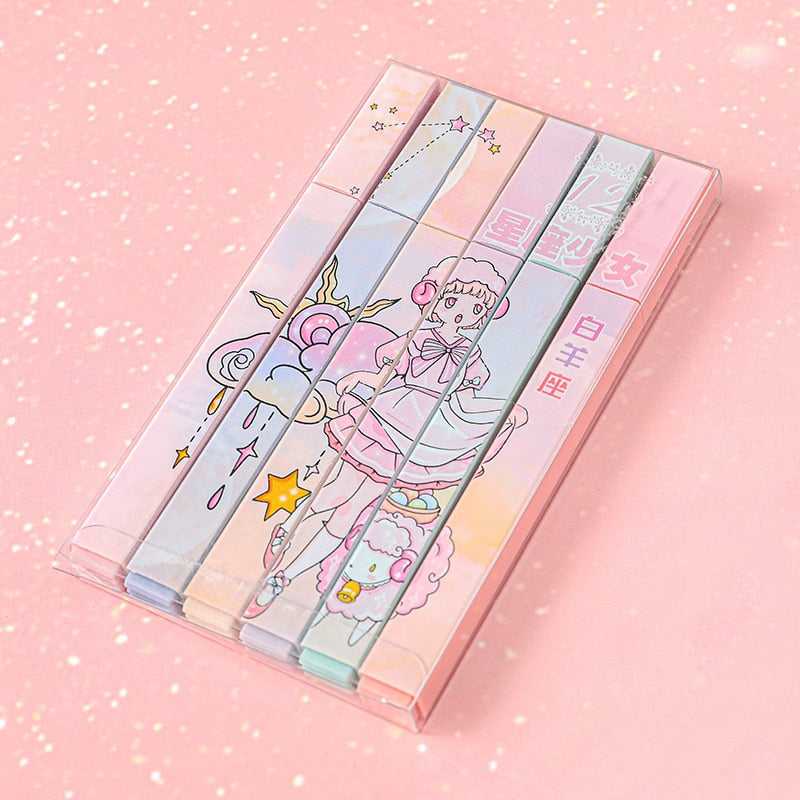 Kawaii Constellation Highlighter Sets