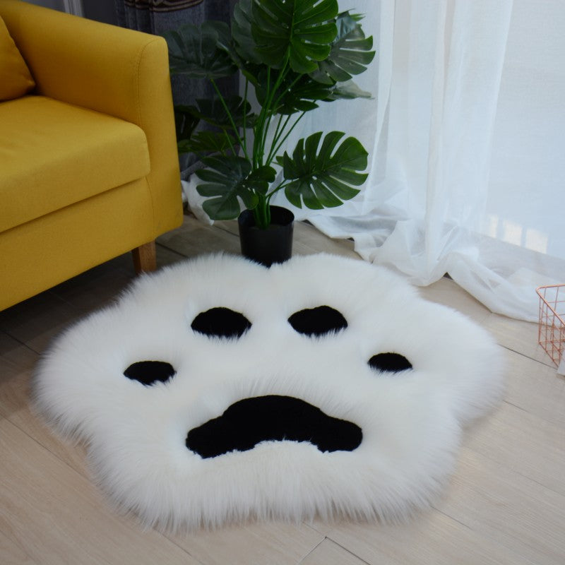 Kawaii Plush Cat Paw Rug