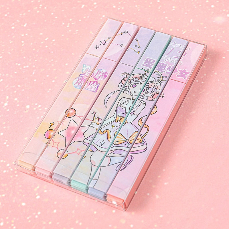 Kawaii Constellation Highlighter Set