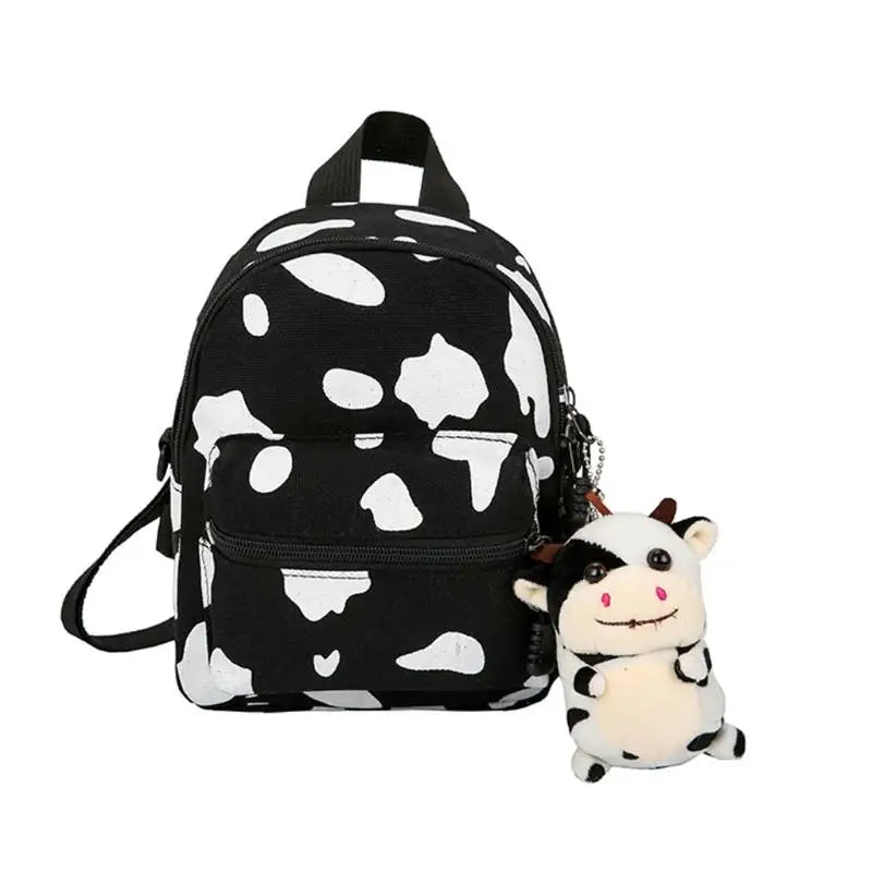 Kawaii Cow Print Mini Backpacks
