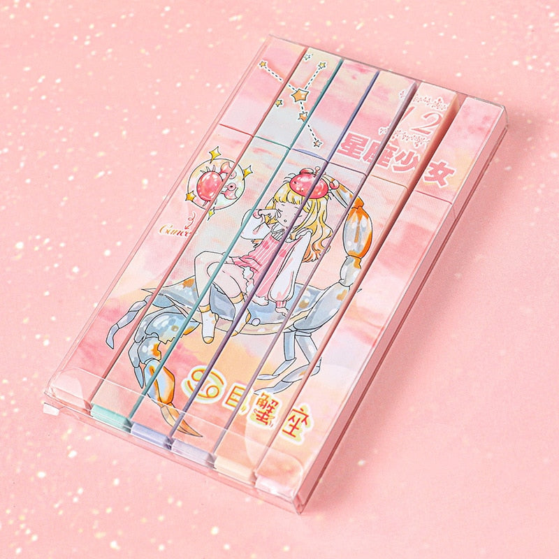 Kawaii Constellation Highlighter Set