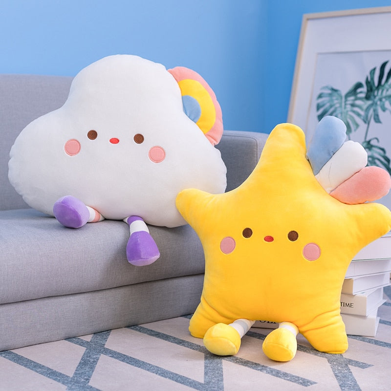 Kawaii Rainbow Cloud & Star Plushies