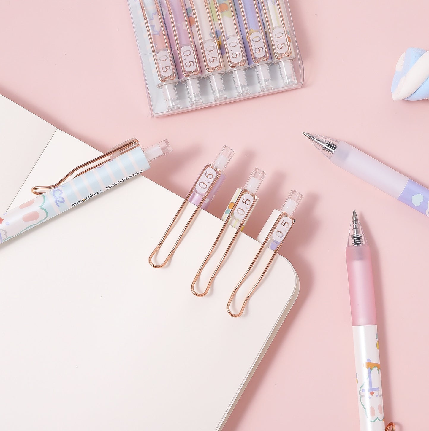 Kawaii Sweet Bunny Gel Pens Set