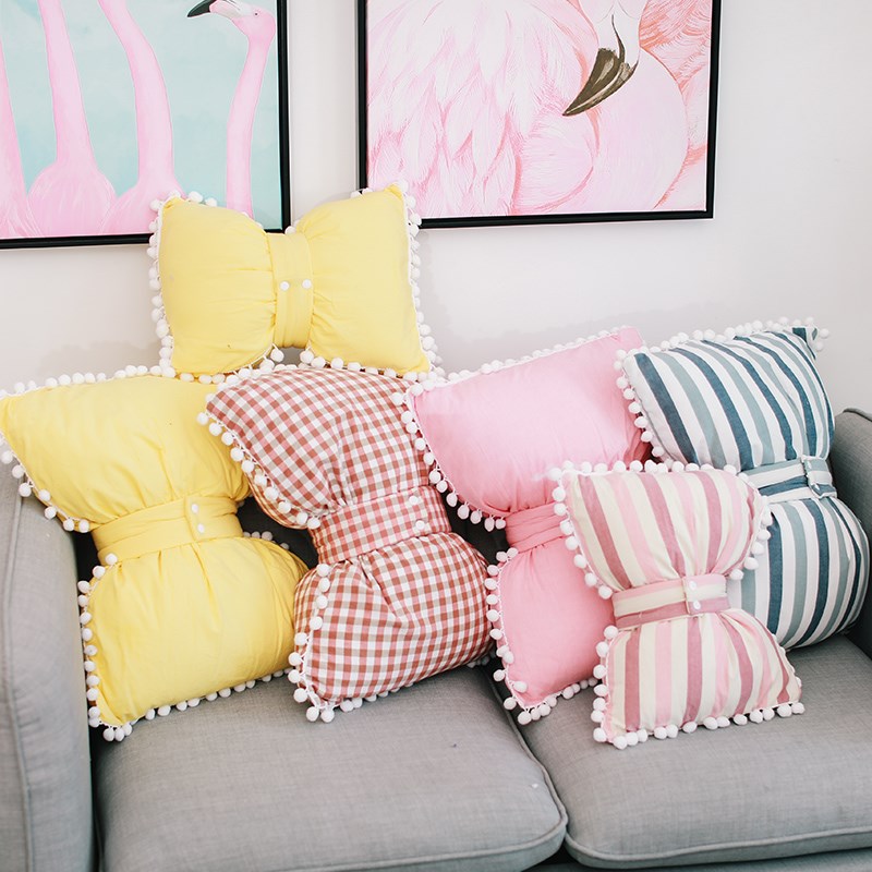 Kawaii Bow Shaped Decorative Pillows