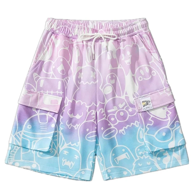 Kawaii Pastel Harajuku Monster Shorts