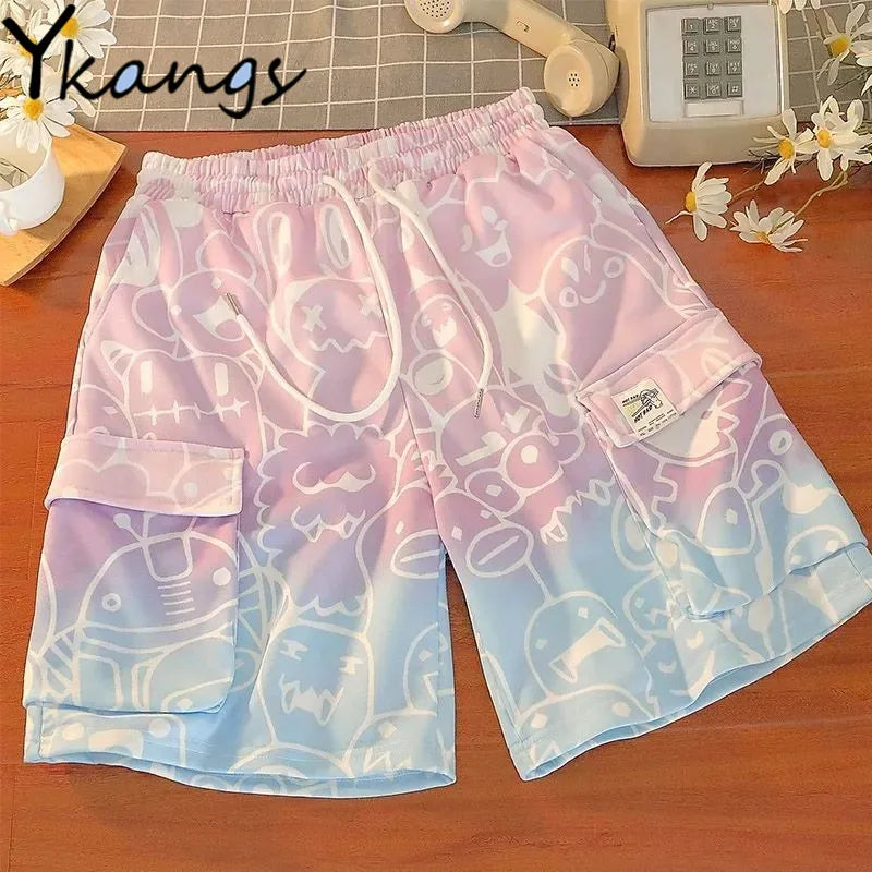 Kawaii Pastel Harajuku Monster Shorts