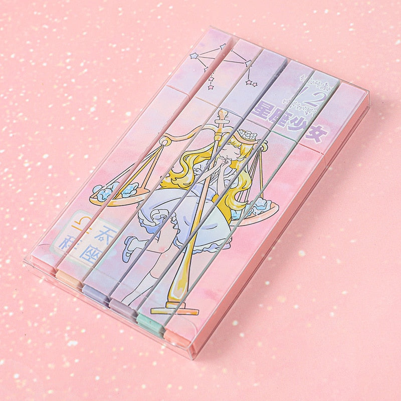 Kawaii Constellation Highlighter Sets