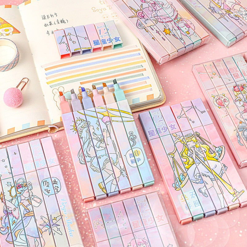 Kawaii Constellation Highlighter Set