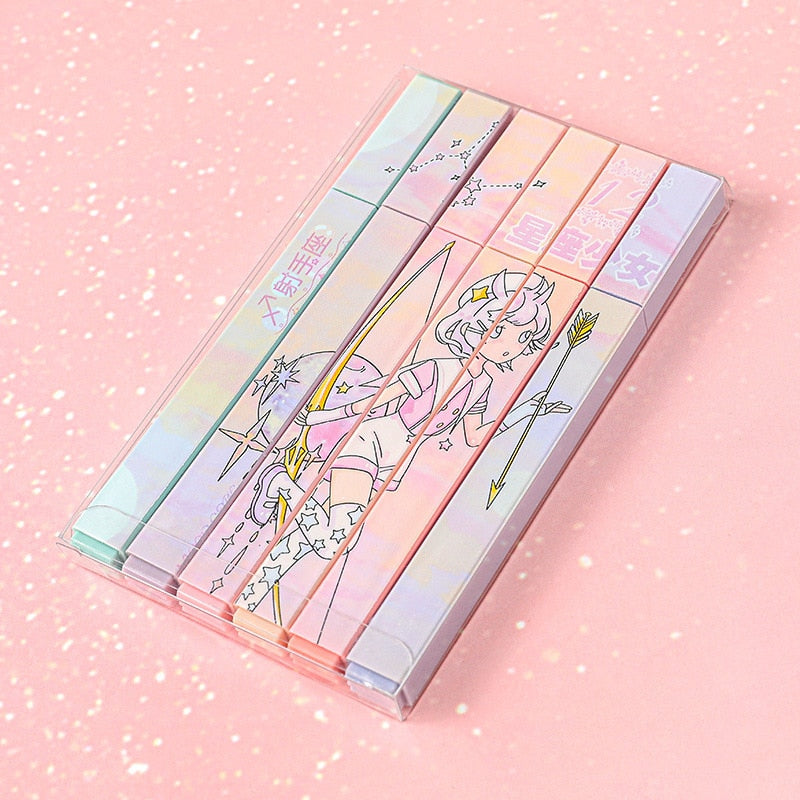 Kawaii Constellation Highlighter Sets