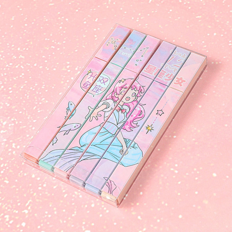 Kawaii Constellation Highlighter Set