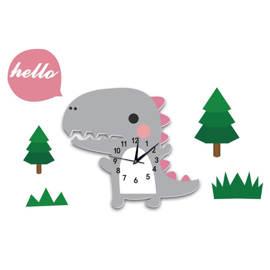 Kawaii Dinosaur Clock