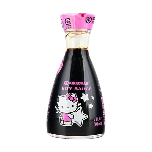 Kikkoman x Hello Kitty Soy Sauce displayed on a white background