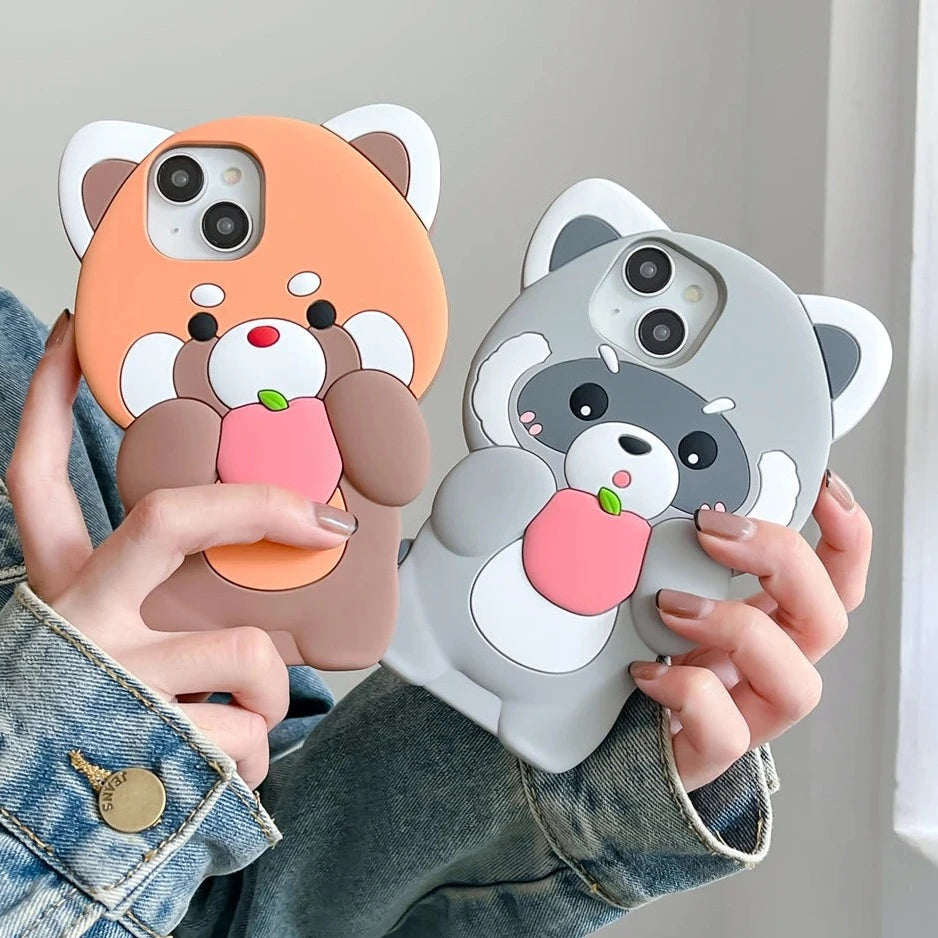 Kawaii Red Panda & Raccoon iPhone Cases Kawaii Red Panda & Raccoon iPhone Cases