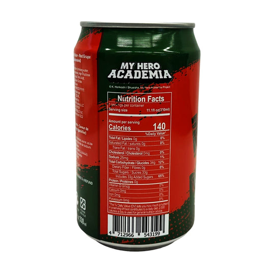 Ocean Bomb My Hero Academia Katsuki Bakugo Sparkling Red Grape Flavor - 330ml (Taiwan)