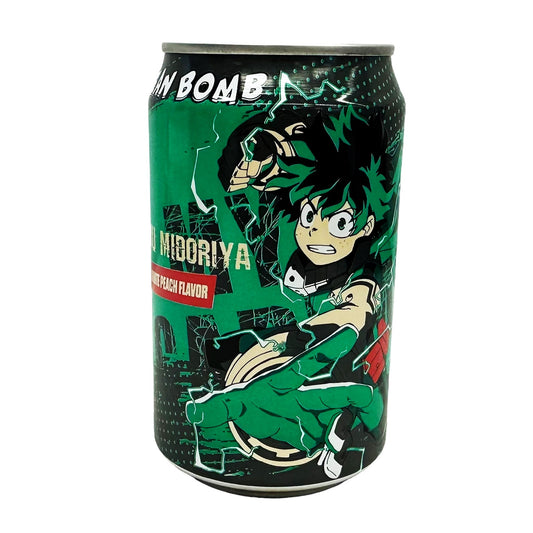 Ocean Bomb My Hero Academia Izuku Midoriya Sparkling White Peach Flavor - 330ml (Taiwan)