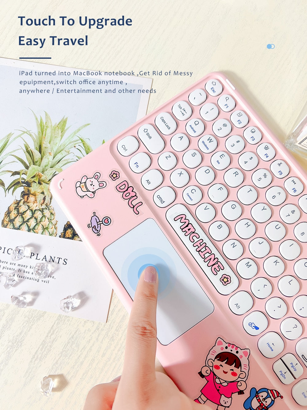 Pastel Wireless iPad Keyboard & Mouse