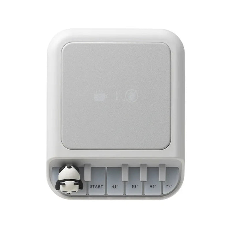 Top View of White Kawaii Panda Piano Cup Heater
