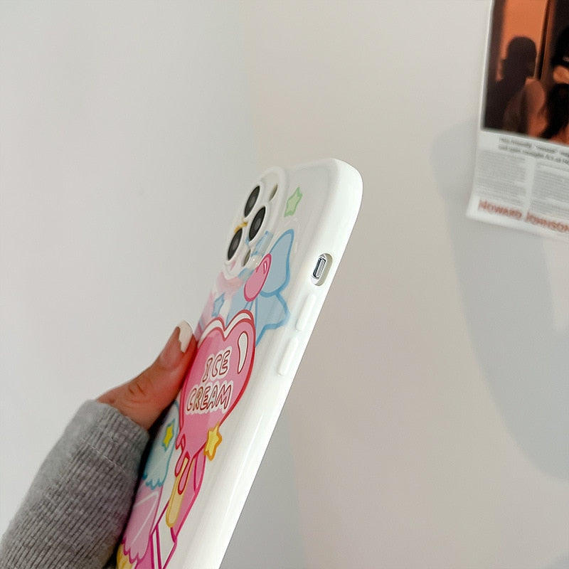 Kawaii Lipstick Ice Cream iPhone Case