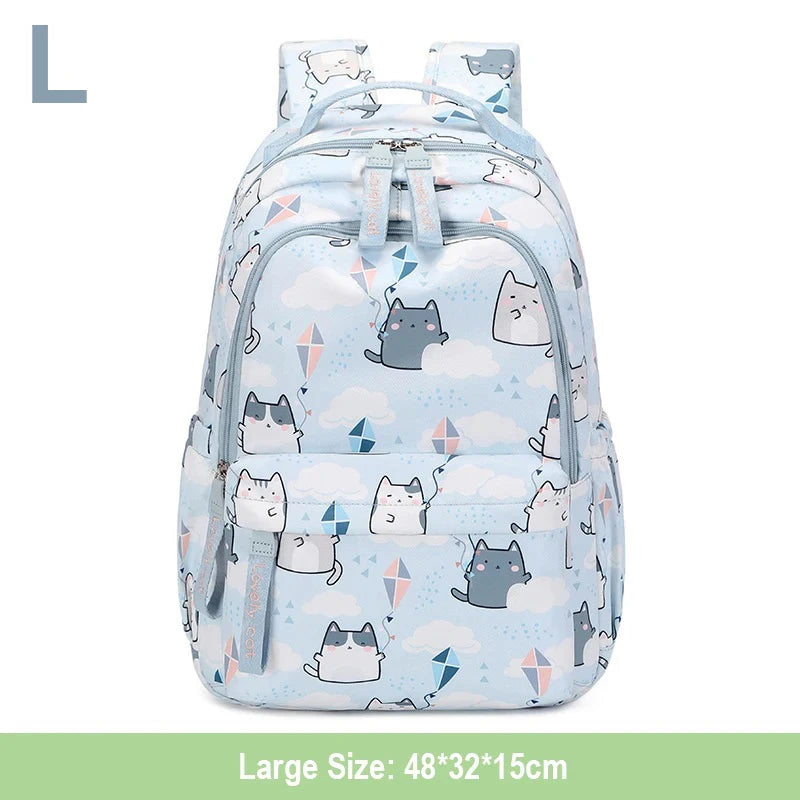 Kawaii Cats With Kites Backpack
