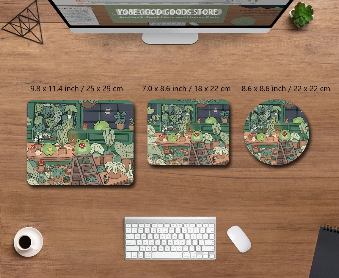 Cute Frog Mouse Pads in Different Sizes