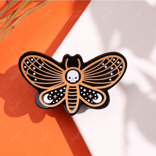 Kawaii Halloween Moth Hair Clip