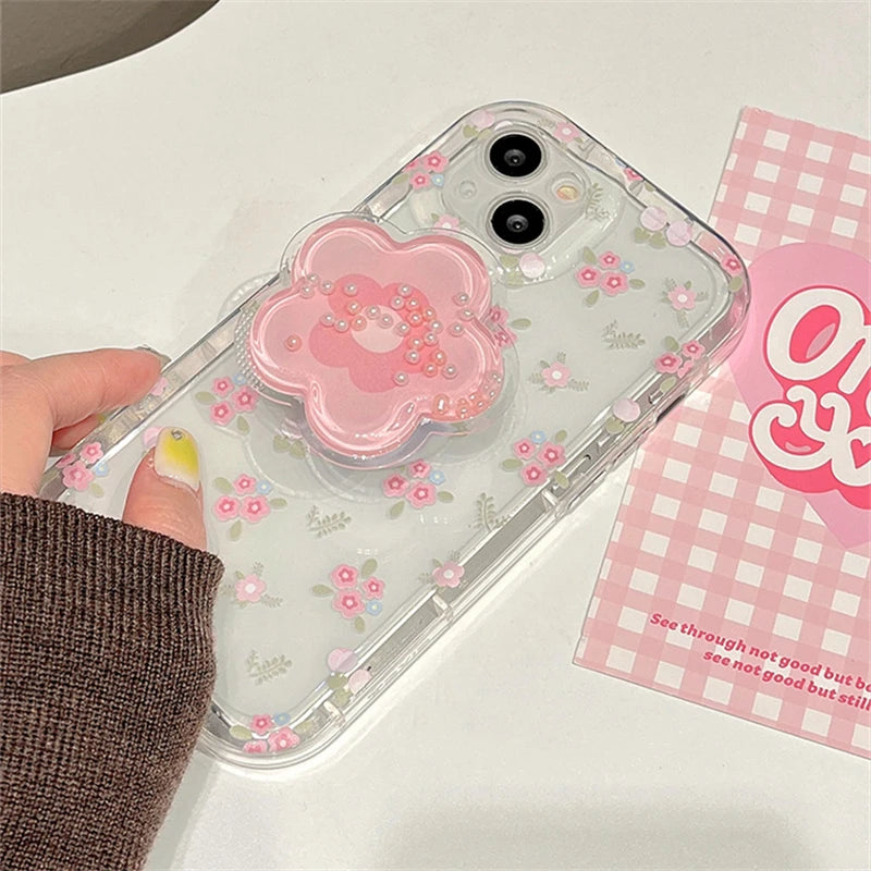 Kawaii Sakura Cherry Blossom iPhone Case