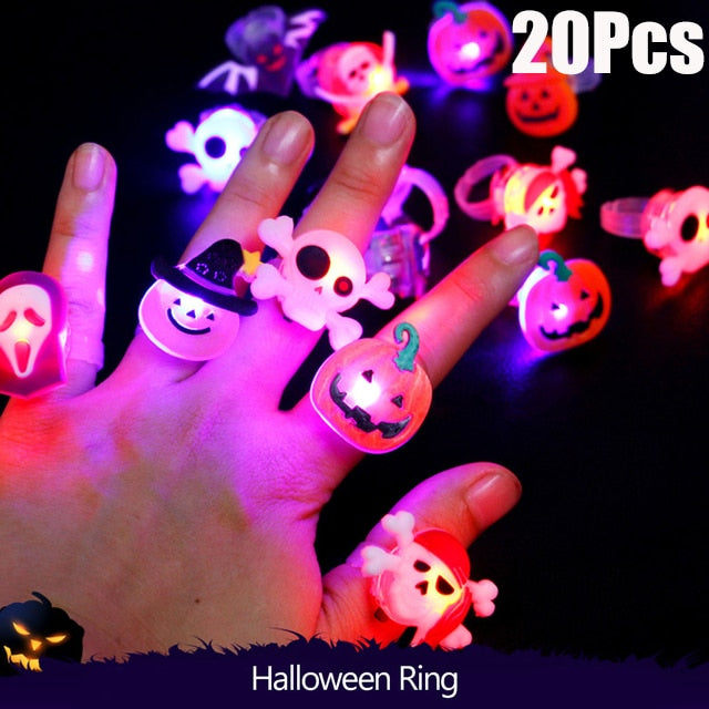 Kawaii Halloween Glow Rings