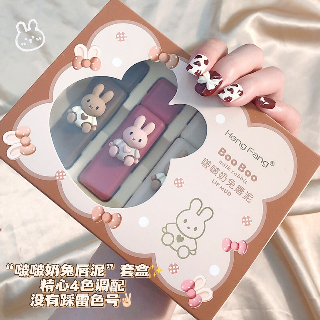 Kawaii Bunny Matte Lip Gloss Set