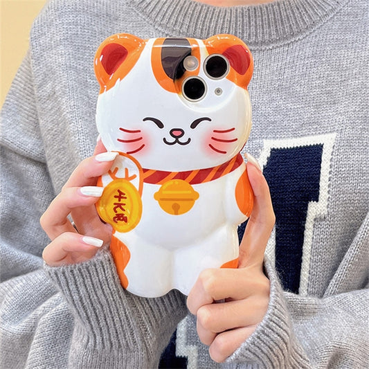 Kawaii Lucky Cat iPhone Cover