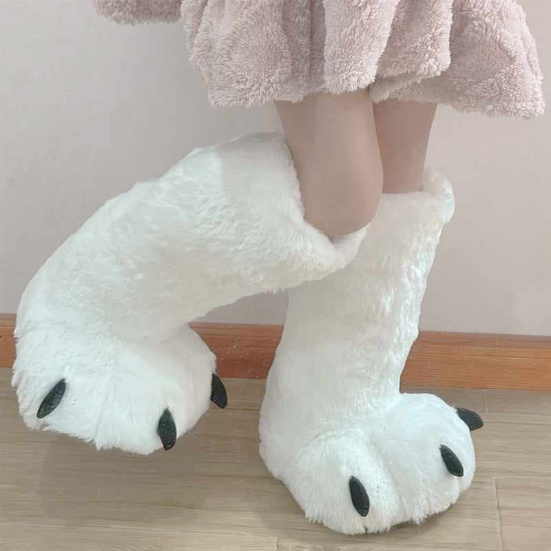 Kawaii Bear Feet Indoor Boots