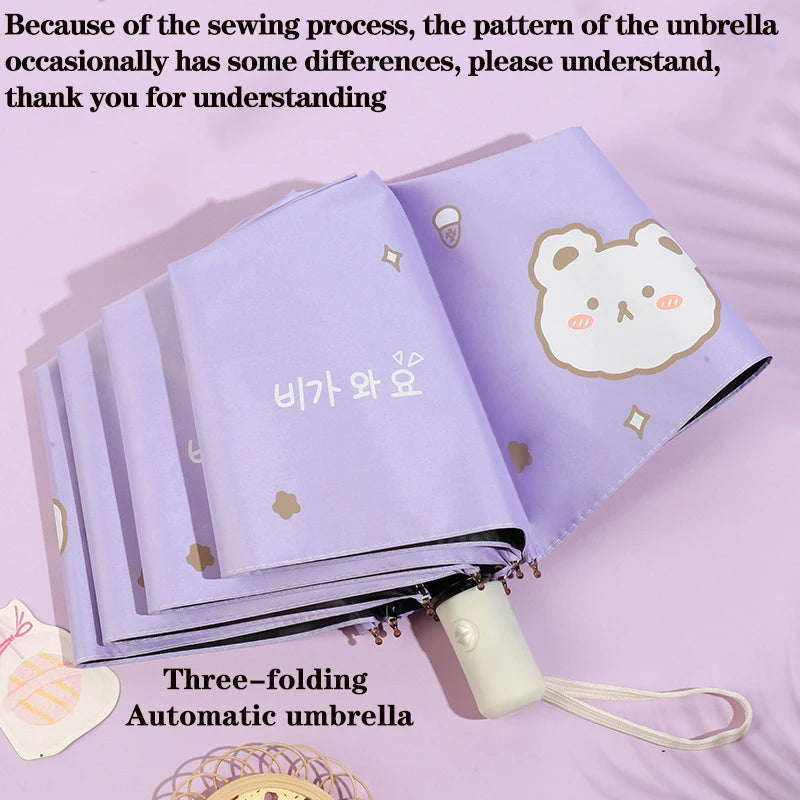 Kawaii Bear Pastel Umbrella