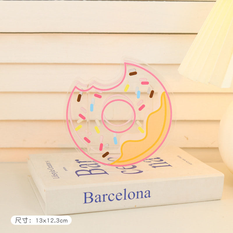 Kawaii Acrylic Donut Pen Holder