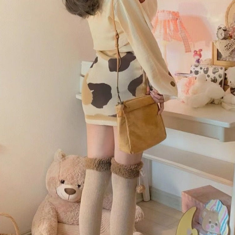 Kawaii Paw Print Camouflage Outfit