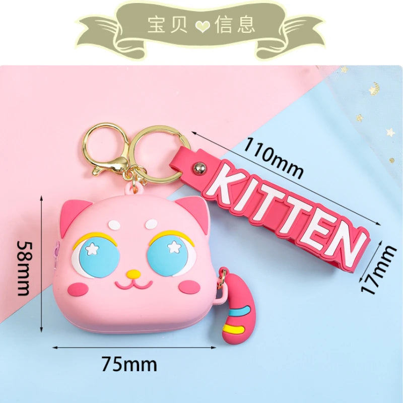 Cute Cat Coin Purse Dimensions