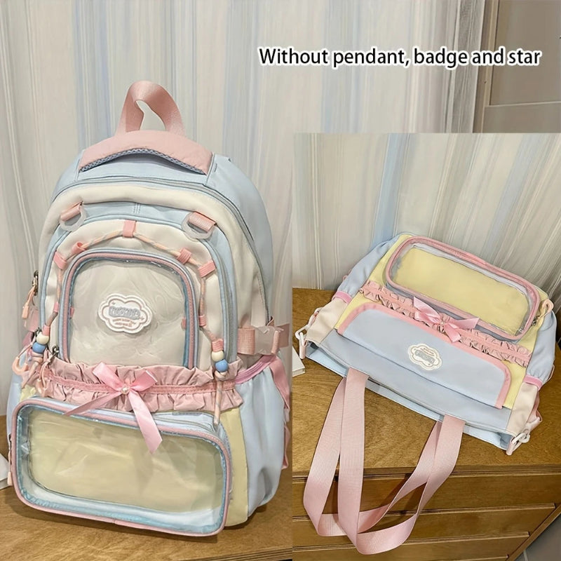 Kawaii pastel backpack and tote combo