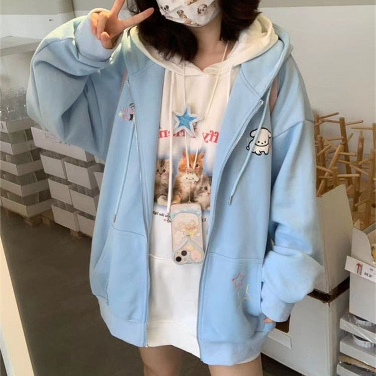 Fleece Zip Up Hoodie