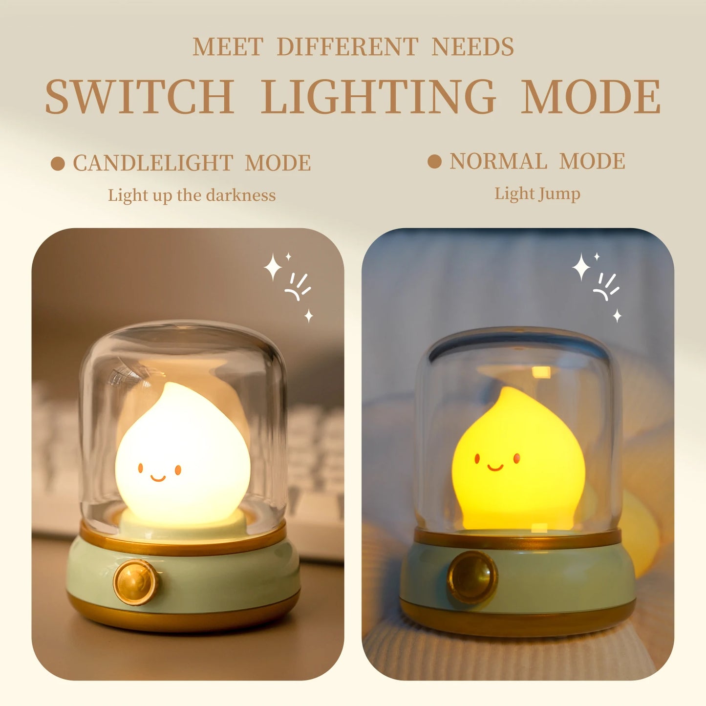 Kawaii Flame Night Light