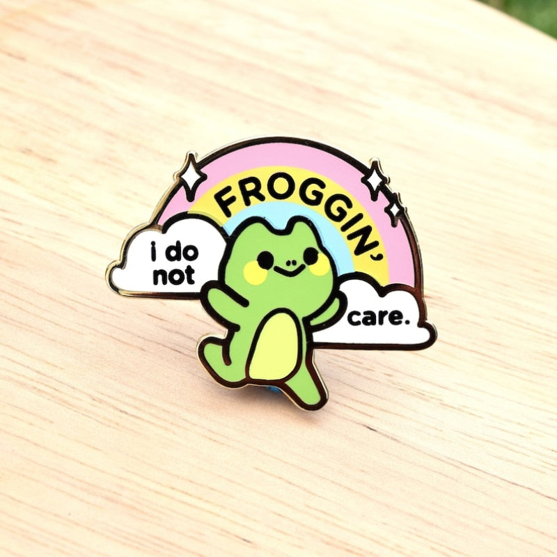 Kawaii Frog Enamel Pins