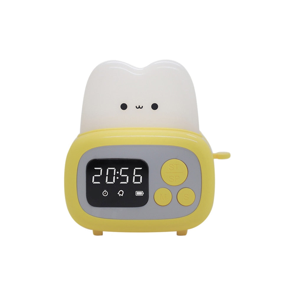 Kawaii Toaster Alarm Clock Night Light
