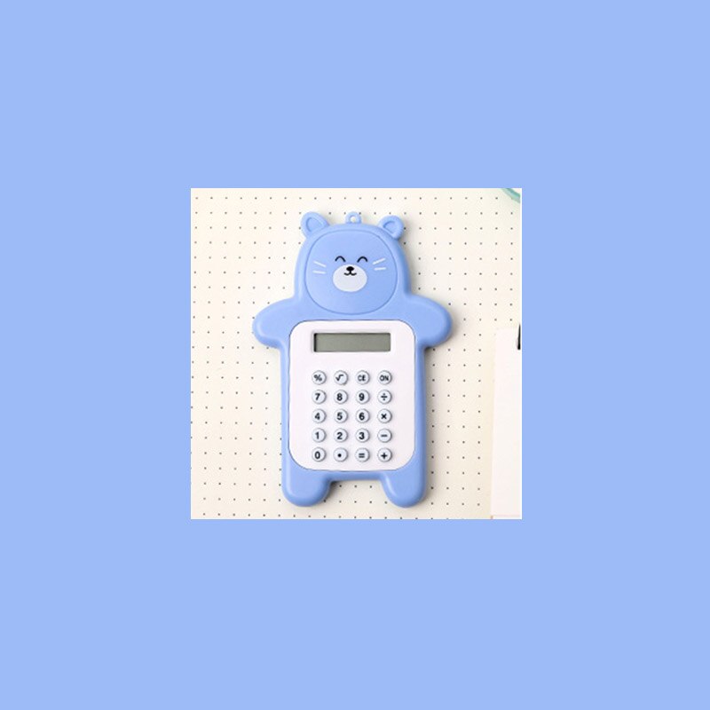 Kawaii Blue Mini Bear Digital Calculator
